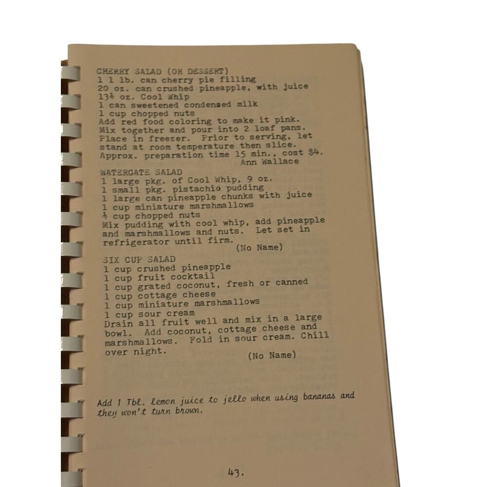 East 91st Street Christian Church Cookbook Indianapolis IN Womens Guild Vintage - Picture 5 of 8